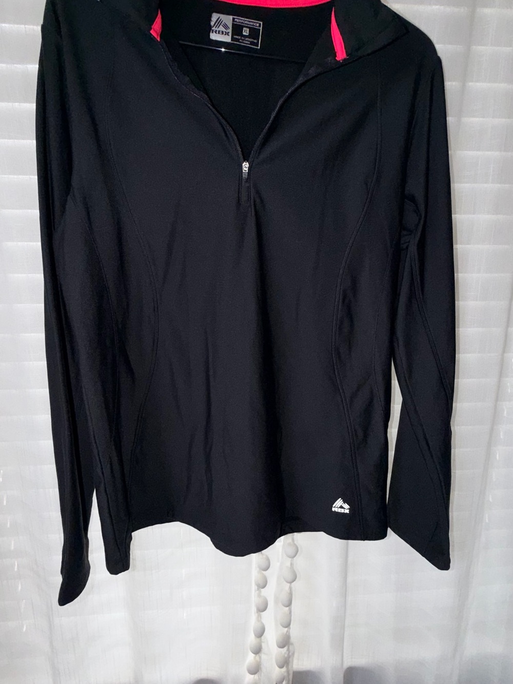 RBX women’s Black Quarter-Zip Performance Sweater